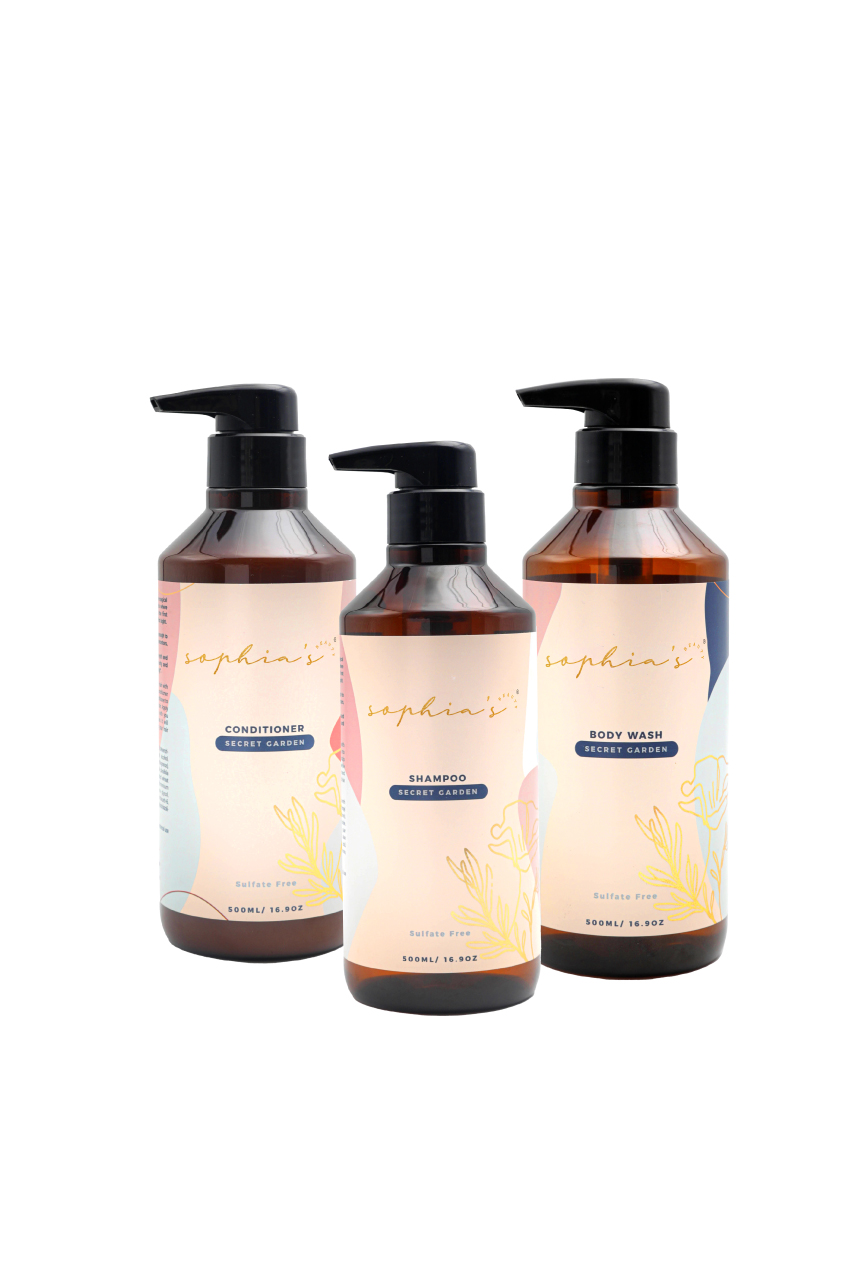 Shower Essential Kit -2oz Shampoo, Conditioner, Lotion & Body Wash